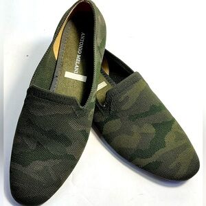 Antonio Melani Beki-A Washable Camo Knit Flats Loafers Shoes | Size 10
